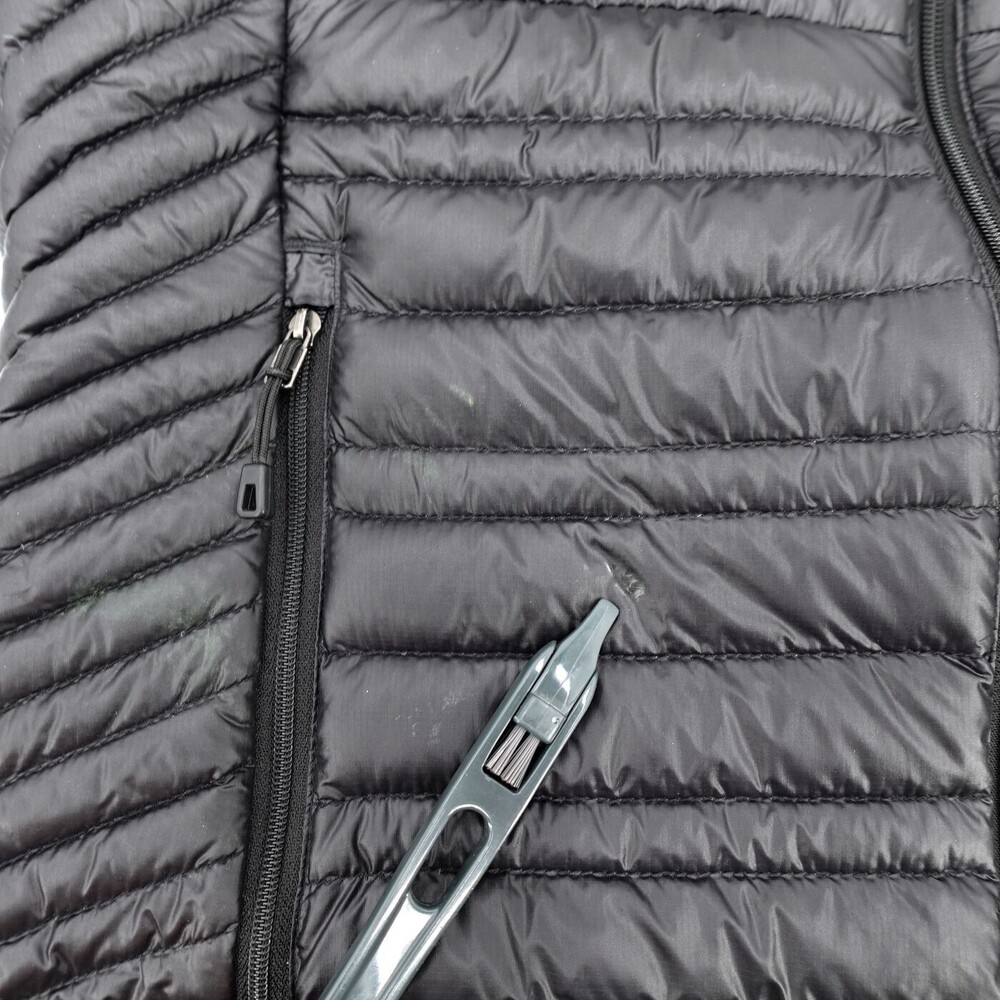 Patagonia Puffer Jacket Womens Small Black Hooded Full Zip Down Insulated - Picture 9 of 16